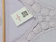 Vorschaubild 4 von Damen T-Shirt Gr. 38/M Lila Feminin mit Häkeldetail