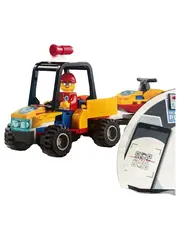 Vorschaubild 2 von City 60286 Strand Rettung ATV Quad Jetboot Bauset Kinder