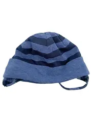 Vorschaubild 1 von Baby Mütze gestreift Blau Gr. 43 5-6 Monate Baumwolle