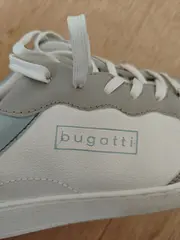 Vorschaubild 2 von Sneaker Low Damen Leder Gr. 39 Weiß Schnürung Freizeit