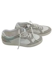 Vorschaubild 1 von Sneaker Low Damen Leder Gr. 39 Weiß Schnürung Freizeit