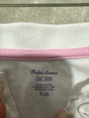 Vorschaubild 5 von Baby Mädchen Poloshirt Gr. 24 Monate Weiß Rüschen Baumwolle