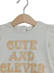 Vorschaubild 2 von Baby Langarmshirt Cute and Clever Gr. 80 Weiß Mädchen