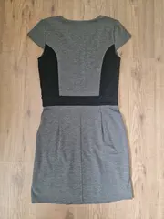 Vorschaubild 2 von Broadway Damen Freizeitkleid Grau Gr. 38/M Kurzarm Casual