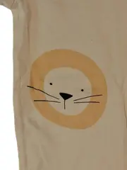 Vorschaubild 3 von Baby Body Löwenmotiv Gr. 86 12-18 Monate Beige Kurzarm