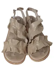 Vorschaubild 2 von Mädchen Sandalen Gr. 34 Beige Rüschen Bohemian Vintage