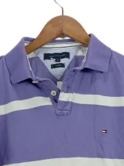 Vorschaubild 2 von Herren Poloshirt Gestreift Lila Größe M