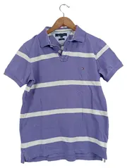 Vorschaubild 1 von Herren Poloshirt Gestreift Lila Größe M