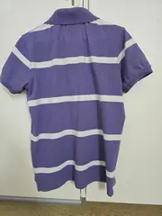 Vorschaubild 4 von Herren Poloshirt Gestreift Lila Größe M
