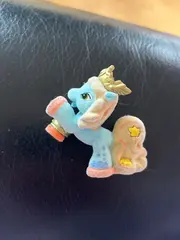 Vorschaubild 3 von Royale Prinzessin Spielfigur Blau Gold Krone Vintage Sammlerfigur