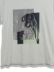 Vorschaubild 4 von TAIFUN Damen T-Shirt Gr. 42/XL Baumwolle Grafik Pailletten Kurzarm Weiß