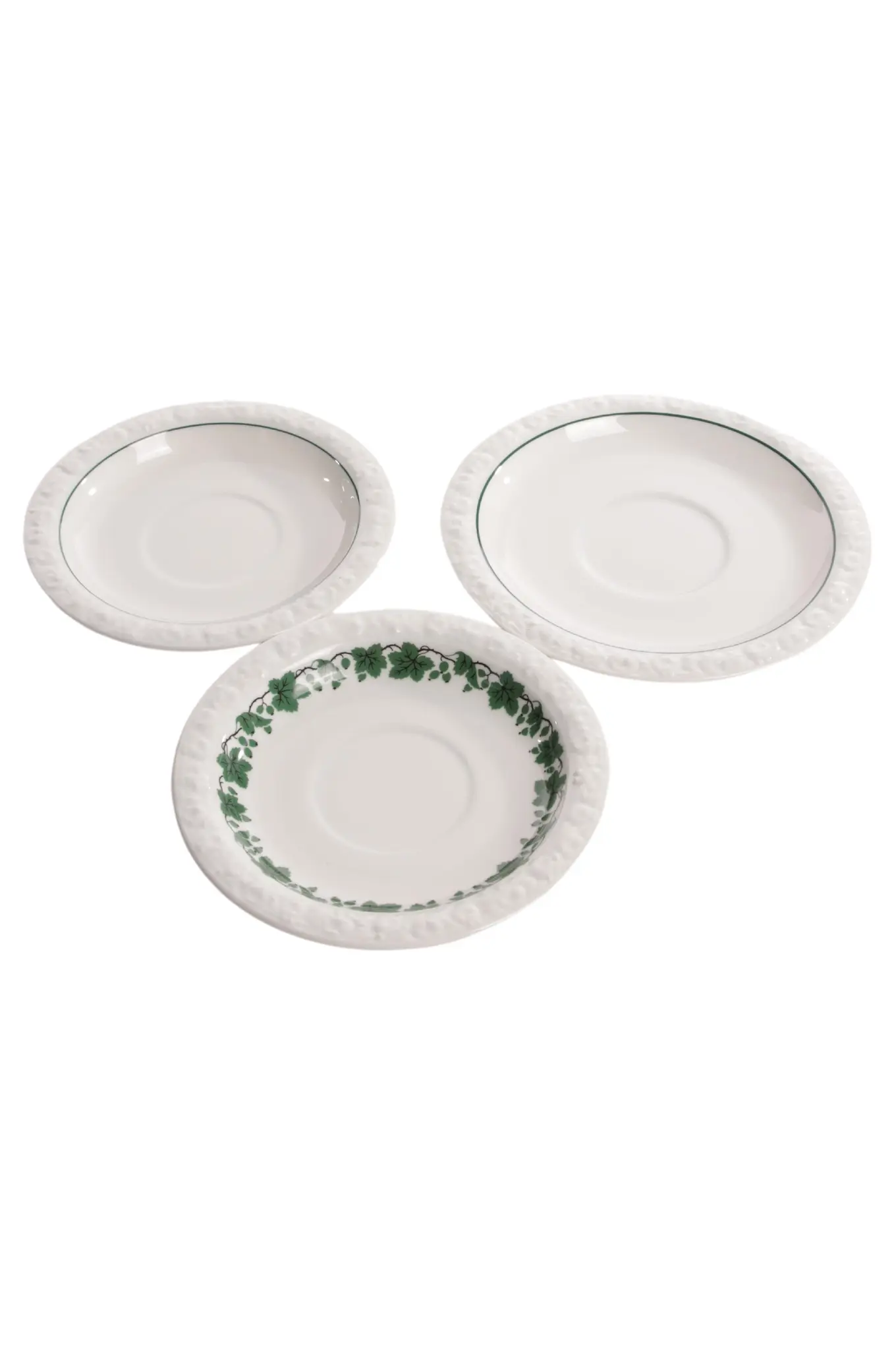 ROSENTHAL Classic Rose Unterteller Porzellan Weiß Florales Muster 3 Stück