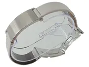 Vorschaubild 1 von Damen Armbanduhr Modern Weiß Leder Edelstahl Cuff 18cm