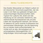 Vorschaubild 3 von Das Kastler-Manuskript von Robert Ludlum Thriller Roman Taschenbuch Deutsch