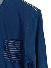 Vorschaubild 4 von Herren Langarmshirt Blau Gr. 48;M Casual