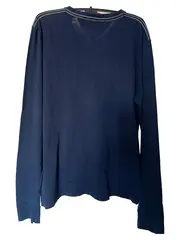 Vorschaubild 2 von Herren Langarmshirt Blau Gr. 48;M Casual