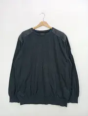 Vorschaubild 3 von Herren Pullover Grau XXL Casual Baumwolle Strick Langarm