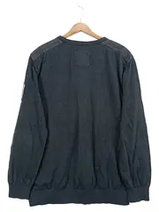 Vorschaubild 2 von Herren Pullover Grau XXL Casual Baumwolle Strick Langarm