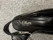 Vorschaubild 2 von Black Label Damen Slingpumps Gr. 39 Schwarz Lack Elegant