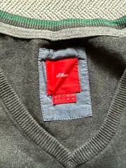 Vorschaubild 3 von Herren Pullover Basic Grau Meliert Baumwolle Langarm Gr. M