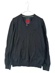 Vorschaubild 1 von Herren Pullover Basic Grau Meliert Baumwolle Langarm Gr. M