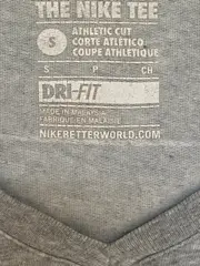 Vorschaubild 5 von Damen T-Shirt Just Do It V-Ausschnitt Grau Gr. 36/S