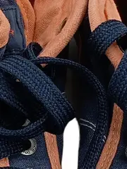 Vorschaubild 3 von Sneaker Low Kinder Gr. 33 Blau Orange Canvas Schnürer