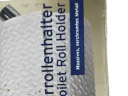 Vorschaubild 4 von Toilettenpapierhalter Metall Silber Modern Bad WC Rollenhalter