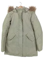 Vorschaubild 1 von Damen Parka Gr. 38/M Outdoor Winterjacke Beige Fellkapuze