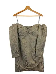 Vorschaubild 1 von Cocktailkleid Damen 42/XL Gold Animal-Print Elegant Party