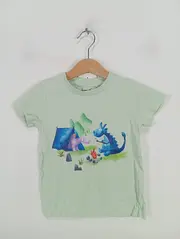 Vorschaubild 2 von Kinder T-Shirt Gr. 92 Grün Casual Drachenmotiv Baumwolle
