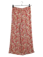 Vorschaubild 1 von Damen Stoffhose Culotte Blumenmuster Gr. 38 Boho Weites Bein