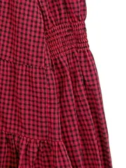Vorschaubild 4 von Damen Bluse kariert Rot Gr. 36/S Casual Langarm