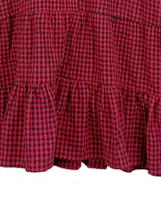 Vorschaubild 5 von Damen Bluse kariert Rot Gr. 36/S Casual Langarm