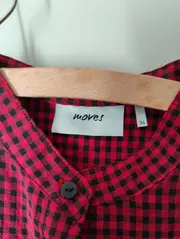 Vorschaubild 6 von Damen Bluse kariert Rot Gr. 36/S Casual Langarm