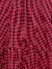 Vorschaubild 3 von Damen Bluse kariert Rot Gr. 36/S Casual Langarm
