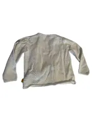 Vorschaubild 2 von Kinder Strickjacke Gr. 92 Weiß Baumwolle