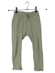 Vorschaubild 1 von Jogginghose Kinder Gr. 116 Haremshose Oliv Baumwolle