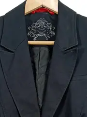 Vorschaubild 3 von EDC Damen Blazer Gr. 38 M Schwarz Klassisch Business