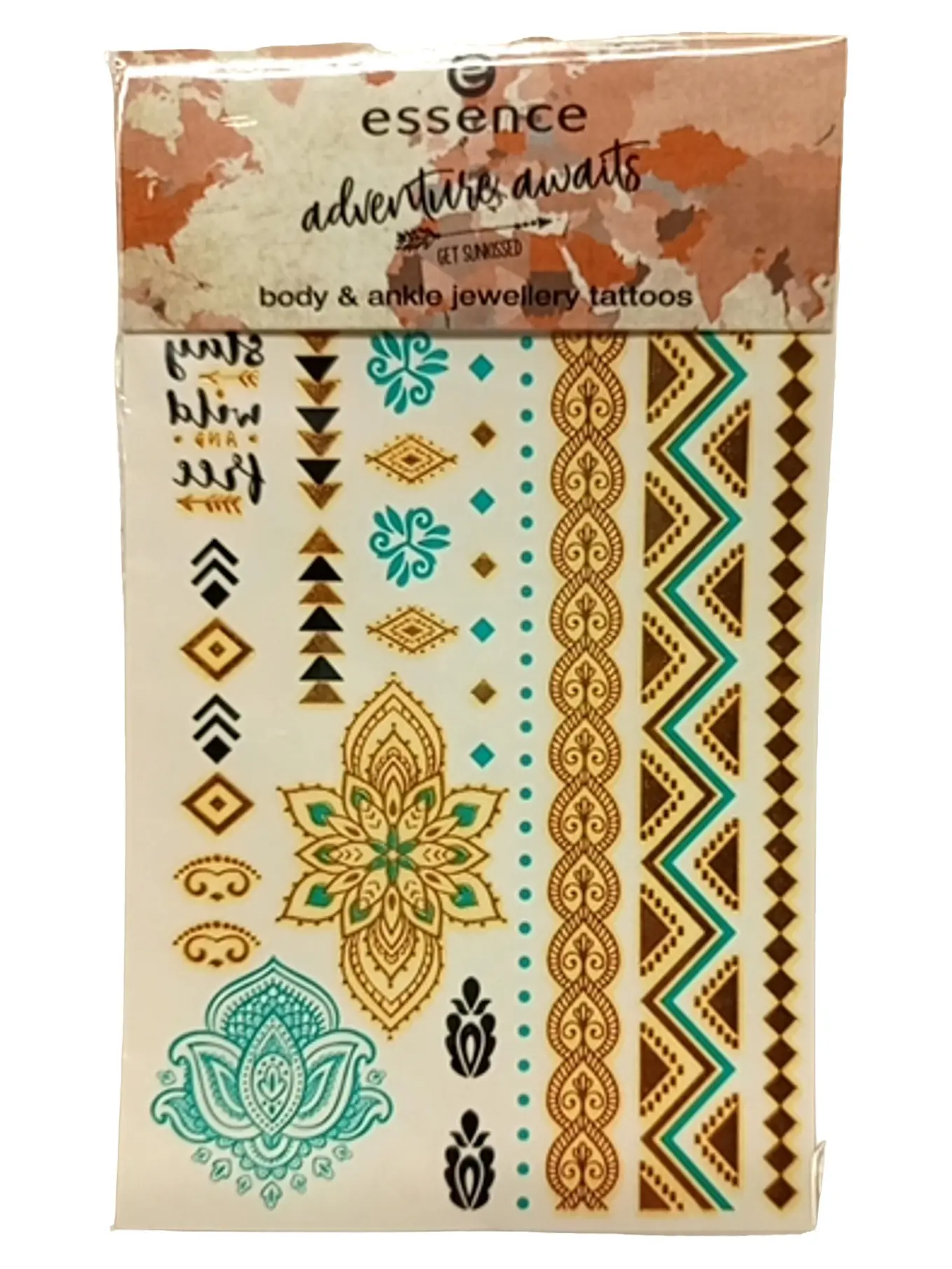 ESSENCE cosmetics Temporäre Tattoos Damen adventures awaits Mehrfarbig