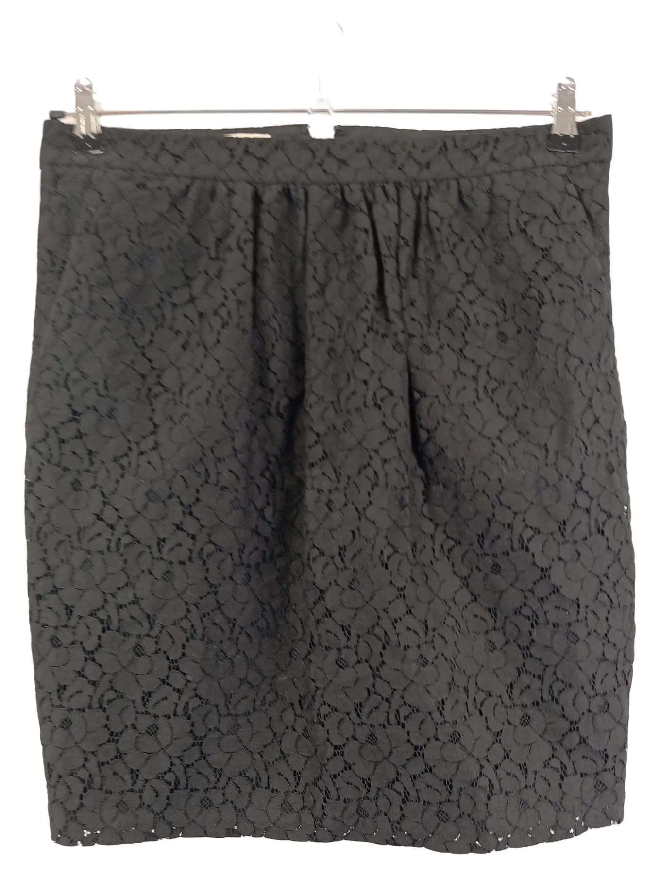 BY MALENE BIRGER Damen Bleistiftrock Gr. 38/M Schwarz Spitze Elegant Midirock