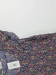 Vorschaubild 4 von Damen Bluse Shirt Blumenmuster Gr. M Viskose Rüschen