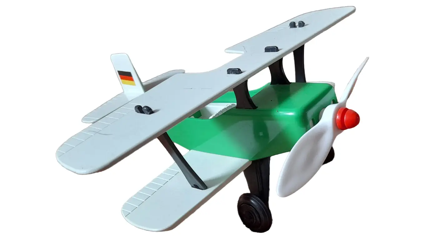 PLAYMOBIL Flugzeug Biplane Kinder Spielzeug Mehrfarbig Kunststoff 22cm