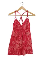 Vorschaubild 1 von EDC by Damen Trägerkleid Blumenmuster Rot Gr. M Sommer