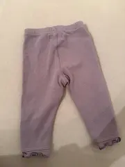 Vorschaubild 3 von Mädchen Leggings 62 Lila Charmant Rüschen Stickerei Baumwolle