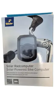 Vorschaubild 1 von Solar-Radcomputer Fahrradcomputer Schwarz kabellos