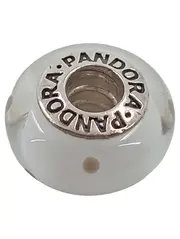 Vorschaubild 1 von Charm Damen Weiß Glas Murano Silber 925 Punkte Bead Armband