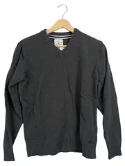 Vorschaubild 1 von Herren Pullover V-Ausschnitt Gr. 36 Langarm Grau Klassisch