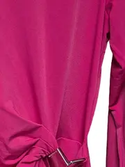 Vorschaubild 3 von Damen Langarmshirt Pink Gr. 40/L Raffungen Applikationen