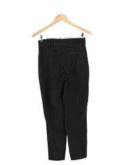 Vorschaubild 2 von Damen Stoffhose Gestreift Schwarz Gr. 36 S Business Casual